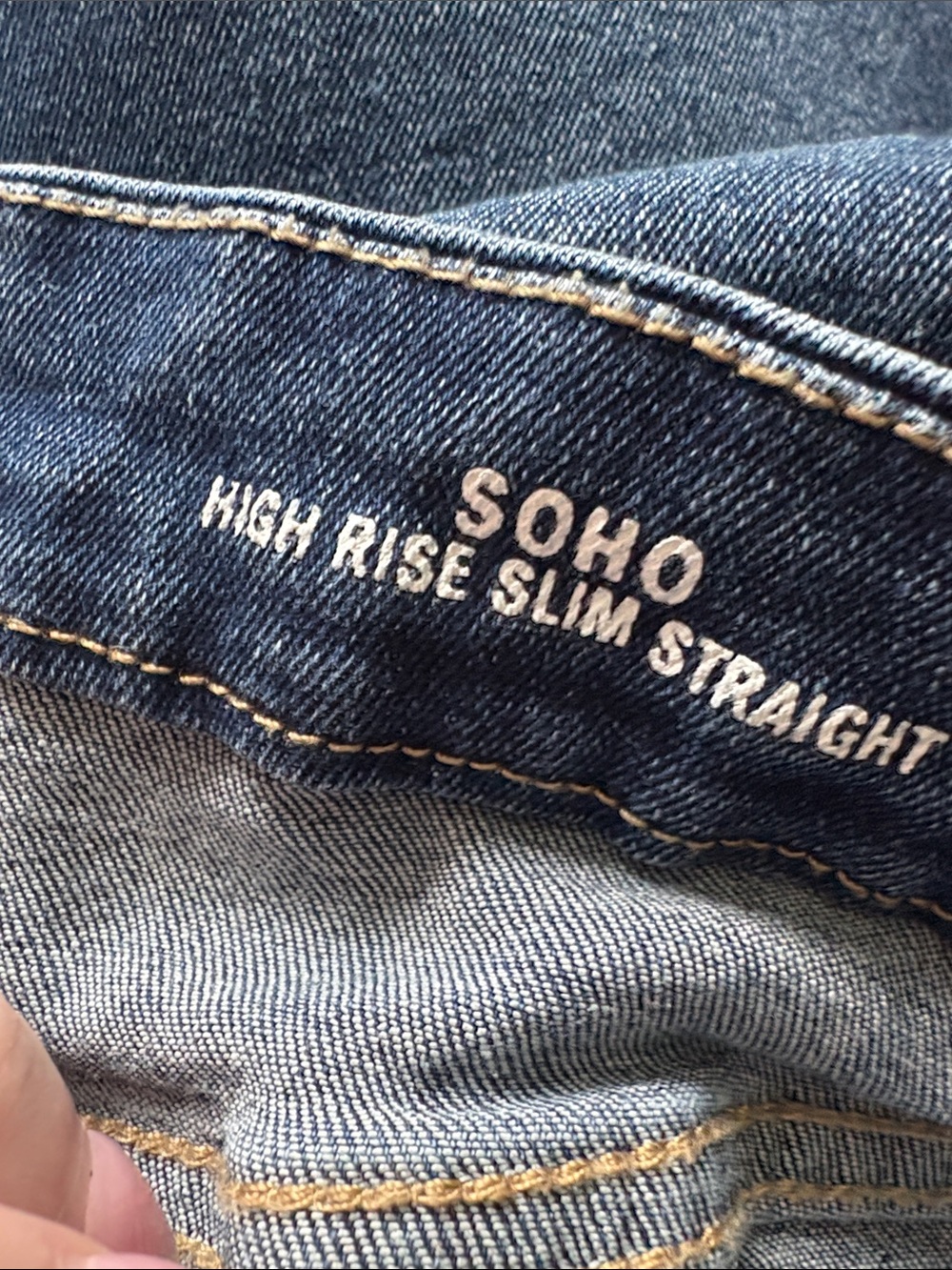 Nicole Miller SOHO High-Rise Slim Straight Jeans - Dark Blue Size 12 - Picture 3 of 13